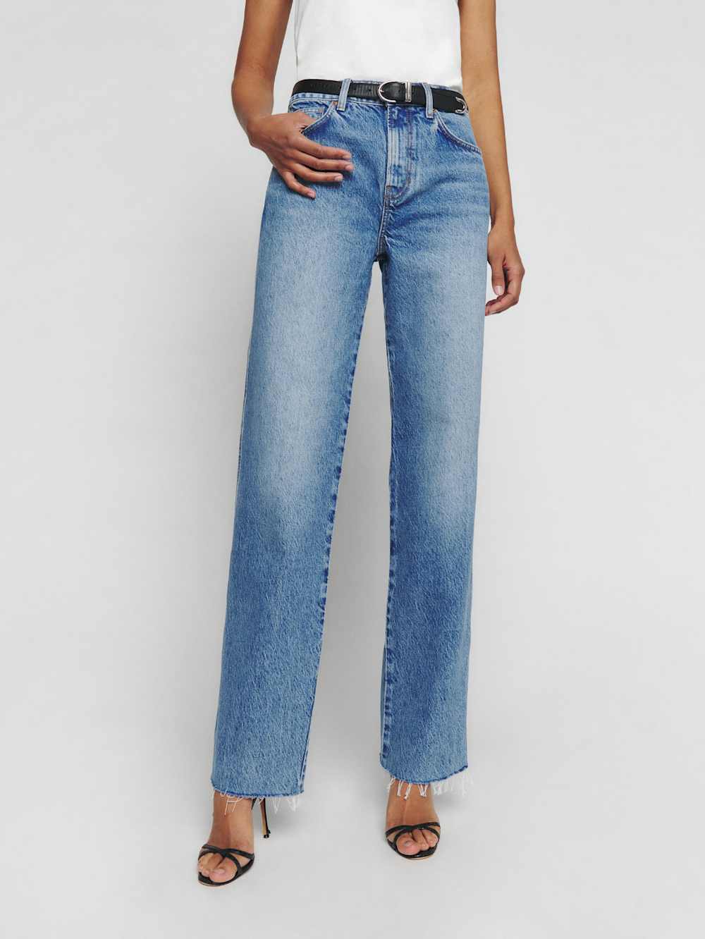 Val 90s Mid Rise Straight Long Jeans - Colorado