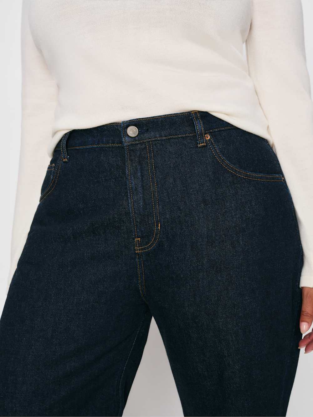 Cary Low Rise Slouchy Wide Leg Long Jeans - Ondine