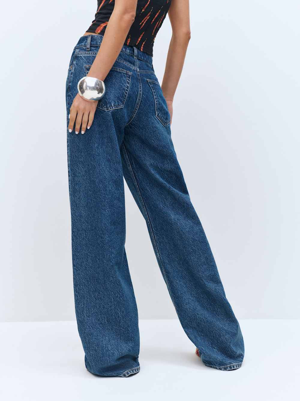 Cary Low Rise Slouchy Wide Leg Long Jeans - Cleary