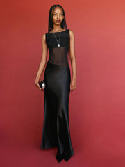 Zelie Silk Dress - Black