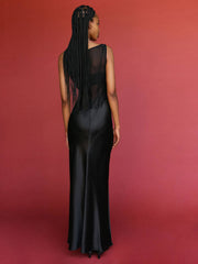 Zelie Silk Dress - Black
