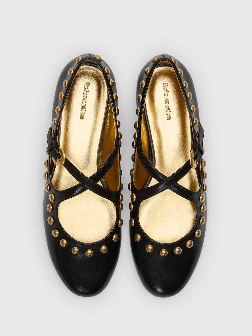 Salome Ballet Flat - Black Leather
