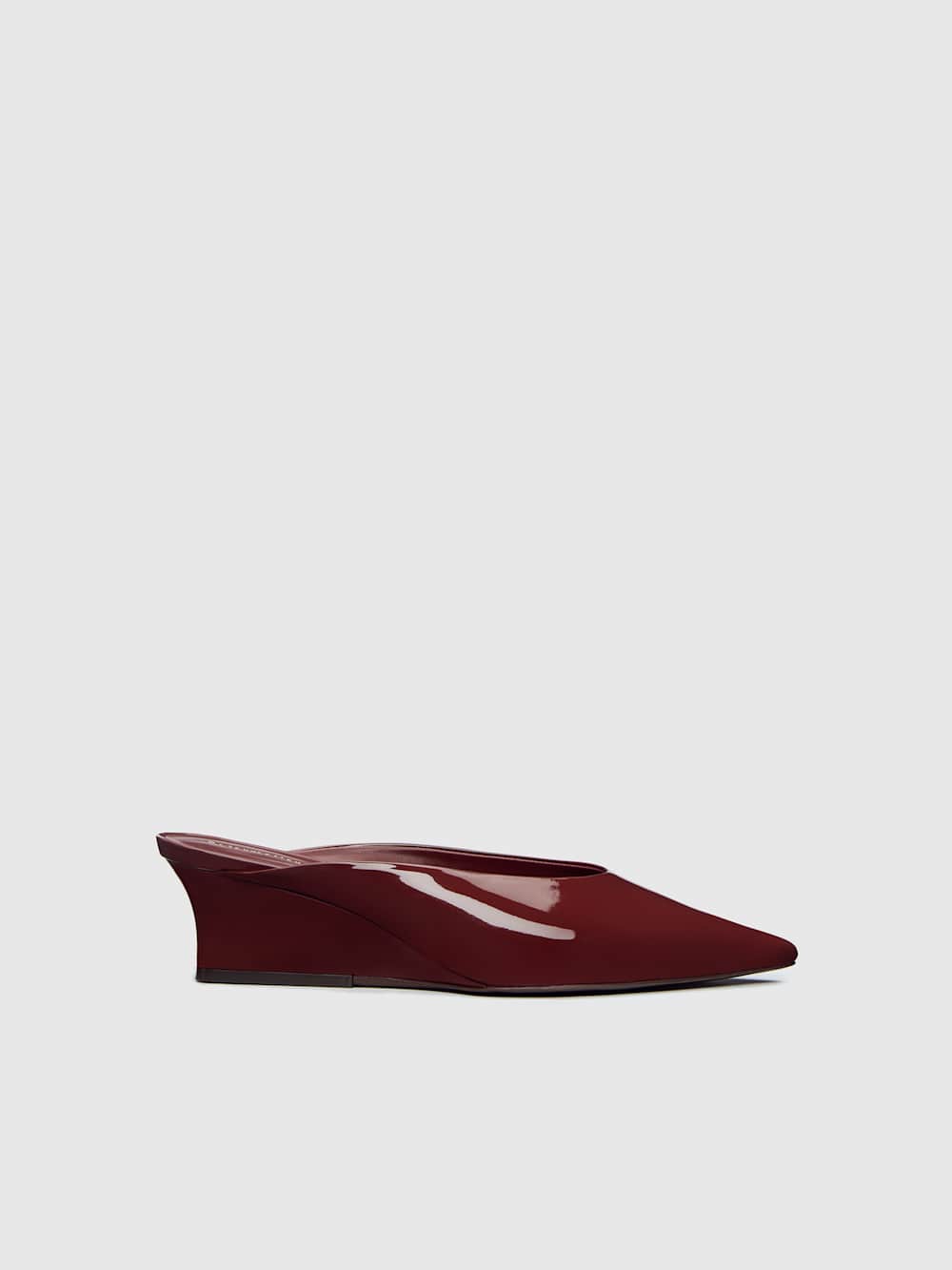 Marilyn Wedge Mule - Berry Jam Patent