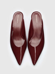 Marilyn Wedge Mule - Berry Jam Patent