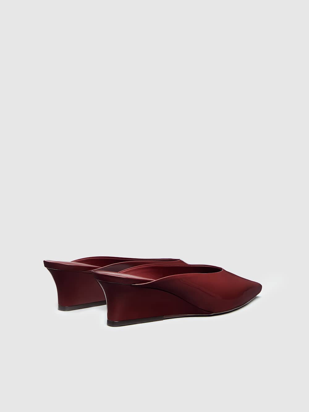 Marilyn Wedge Mule - Berry Jam Patent