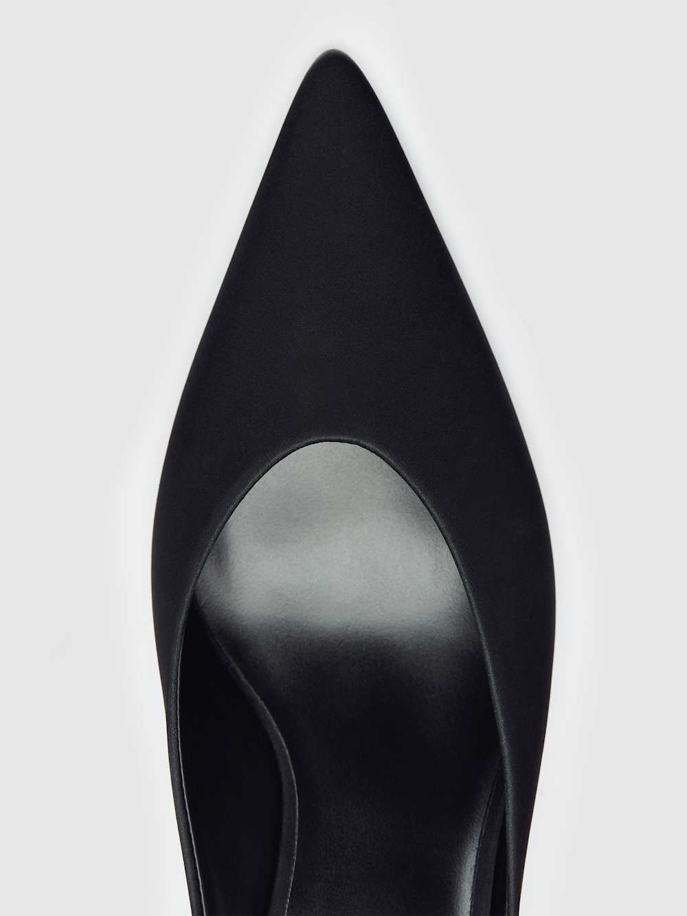 Marilyn Wedge Mule - Black Satin