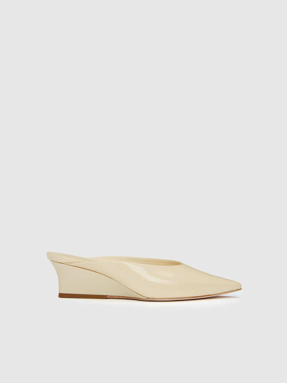 Marilyn Wedge Mule - Cream Puff Patent