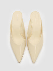 Marilyn Wedge Mule - Cream Puff Patent