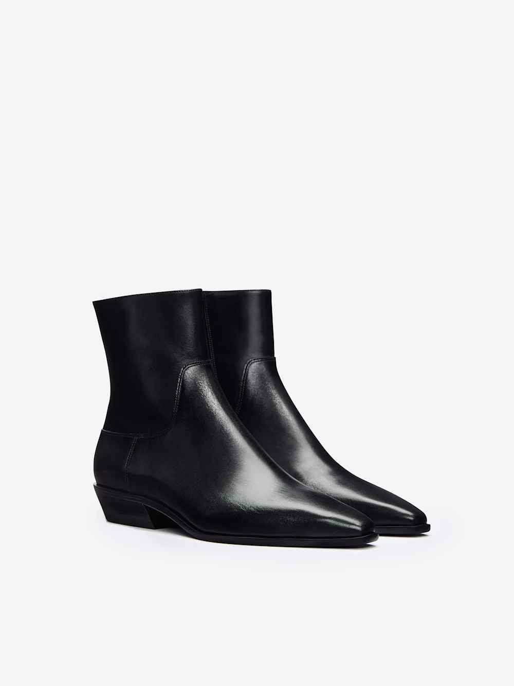Dominique Ankle Boot - Black Leather