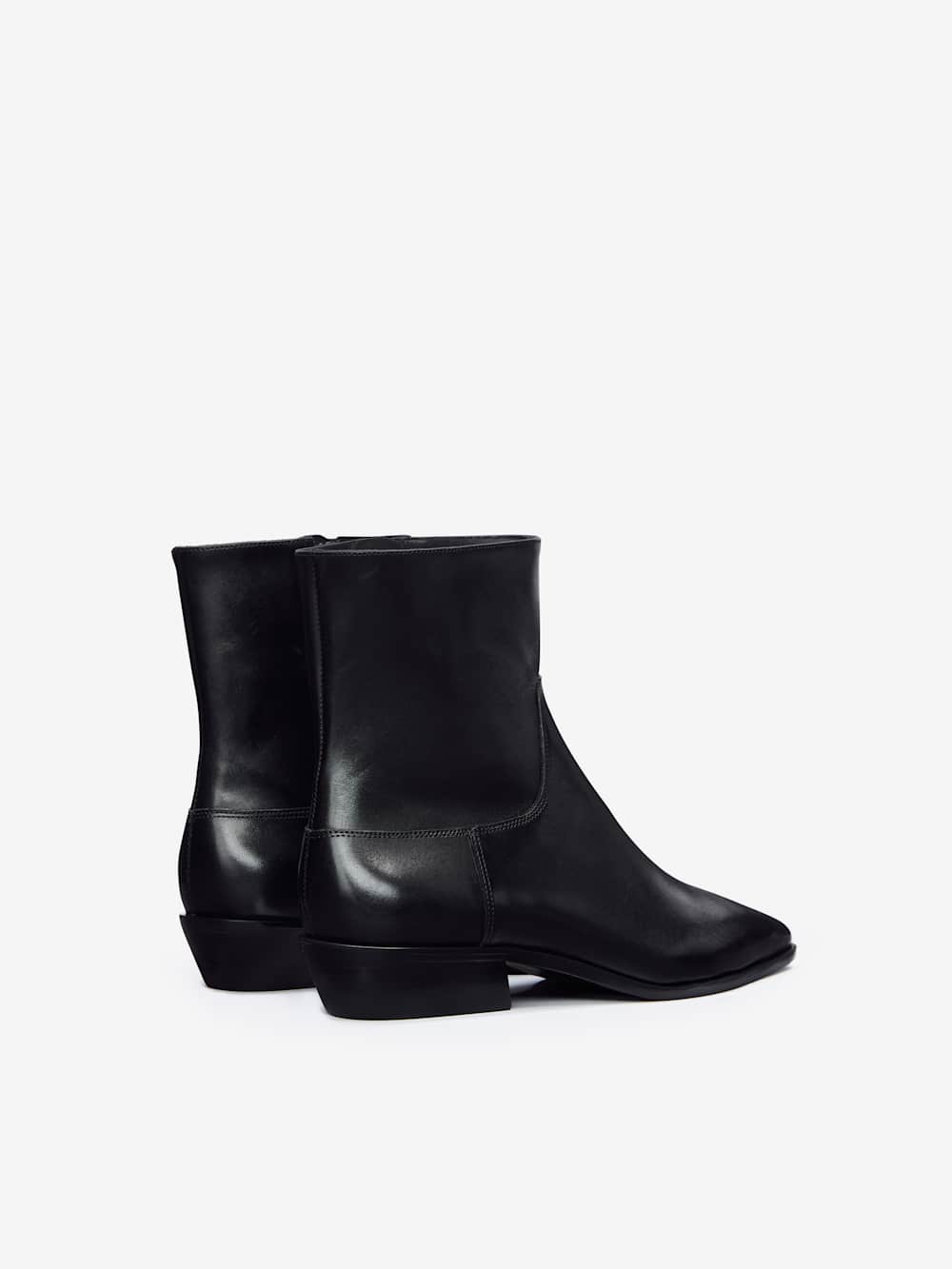 Dominique Ankle Boot - Black Leather