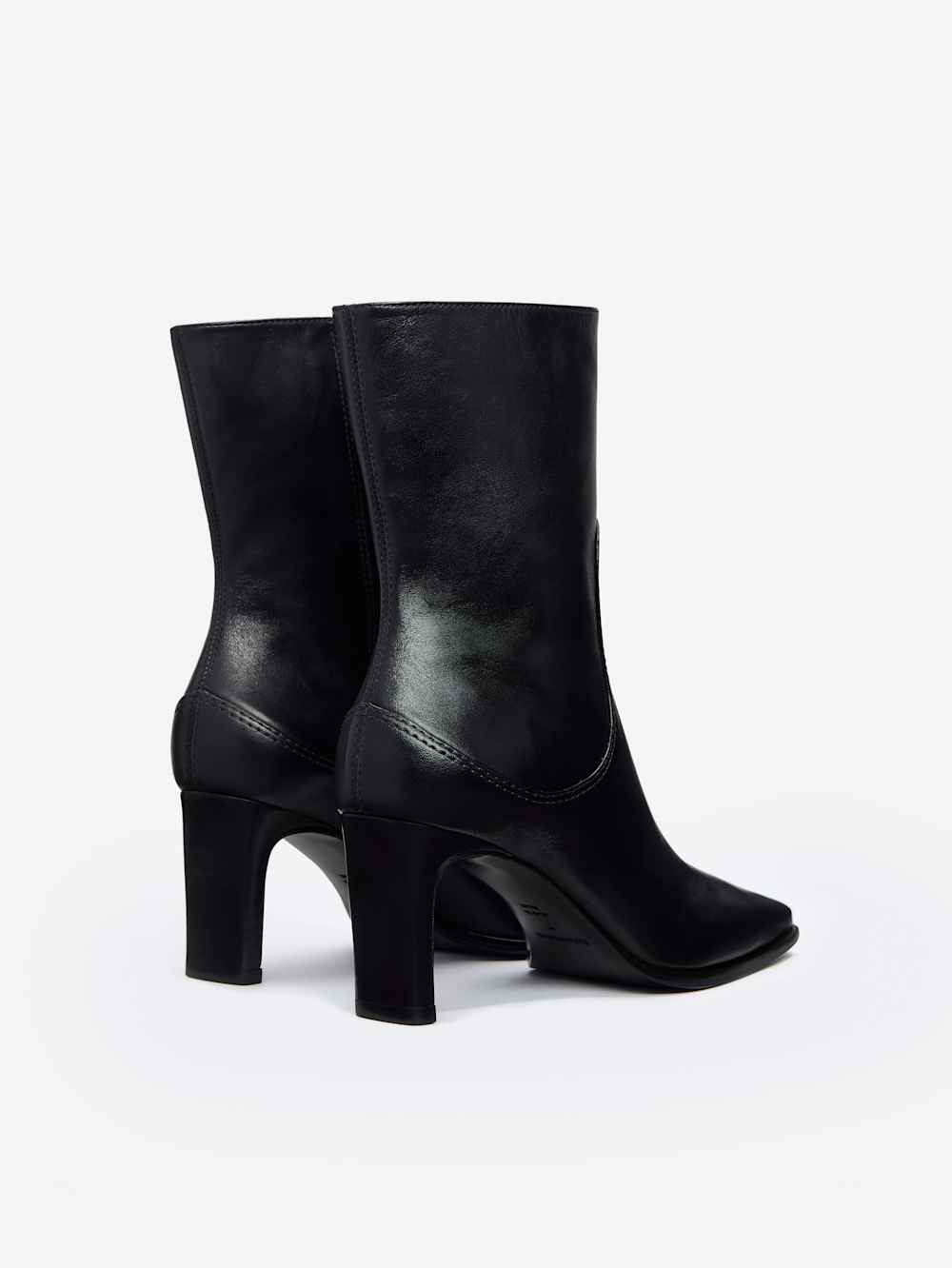 Claudette Ankle Boot - Black Leather