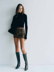 Tatyana Knee Boot - Black Leather