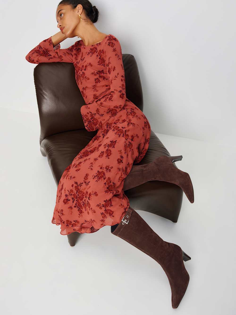 Tatyana Knee Boot - Espresso Suede