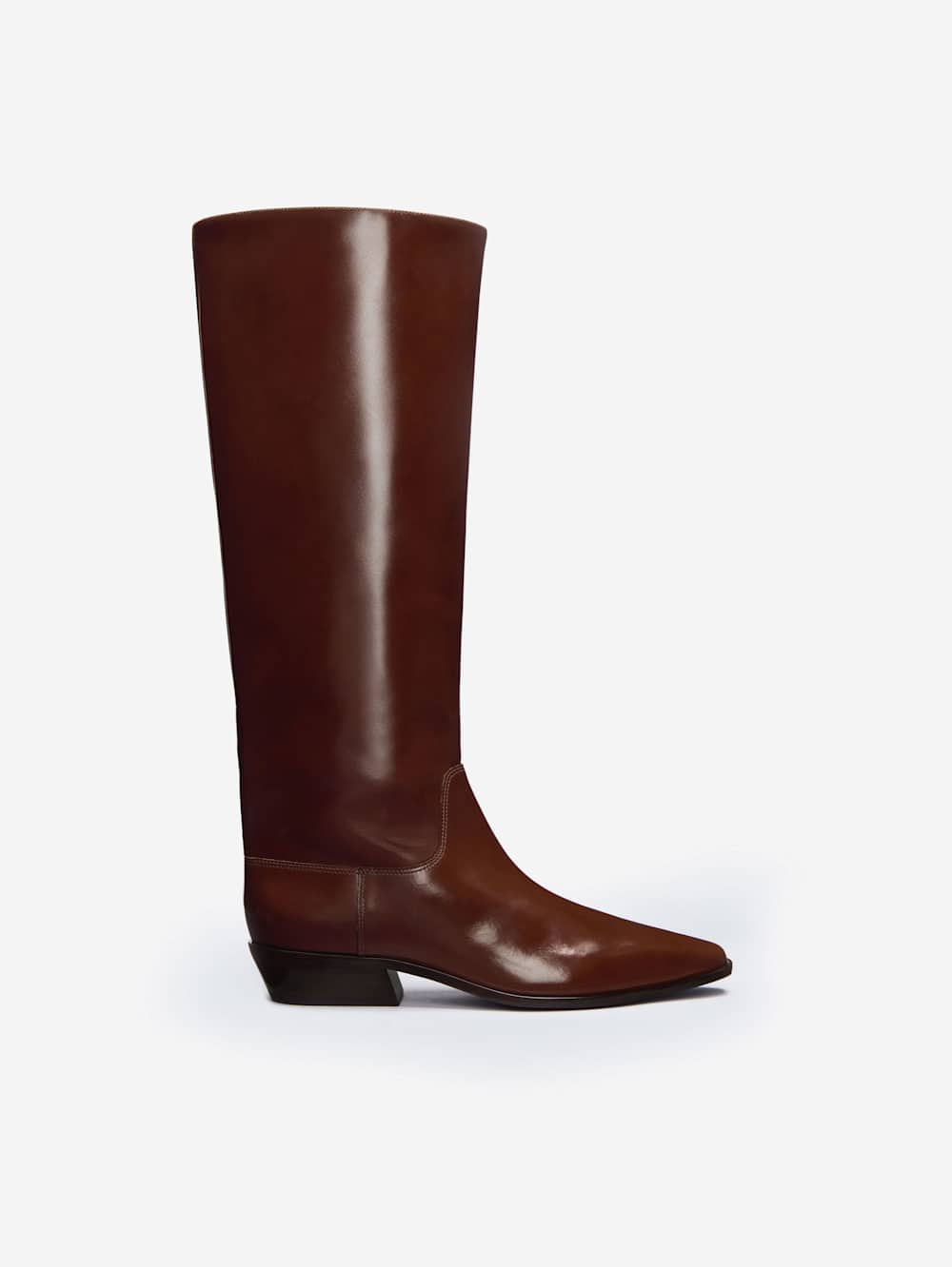Dominique Knee Boot - Syrup Leather