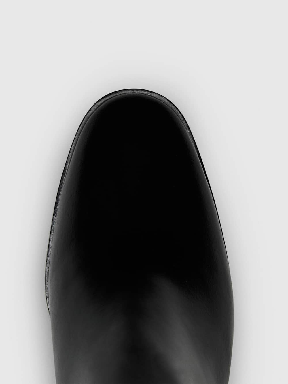 Gilly Knee Boot - Black Leather