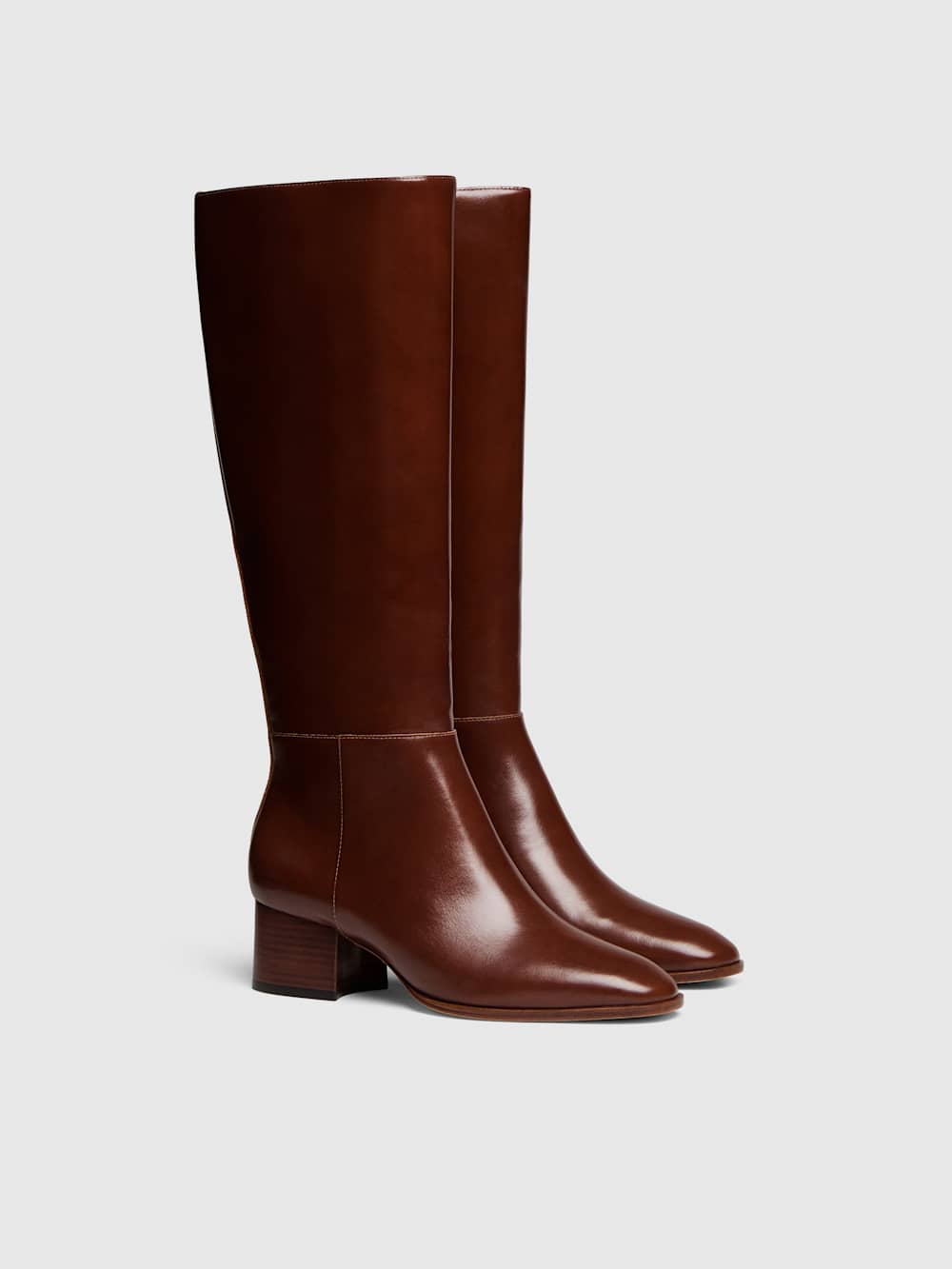 Gilly Knee Boot - Syrup Leather