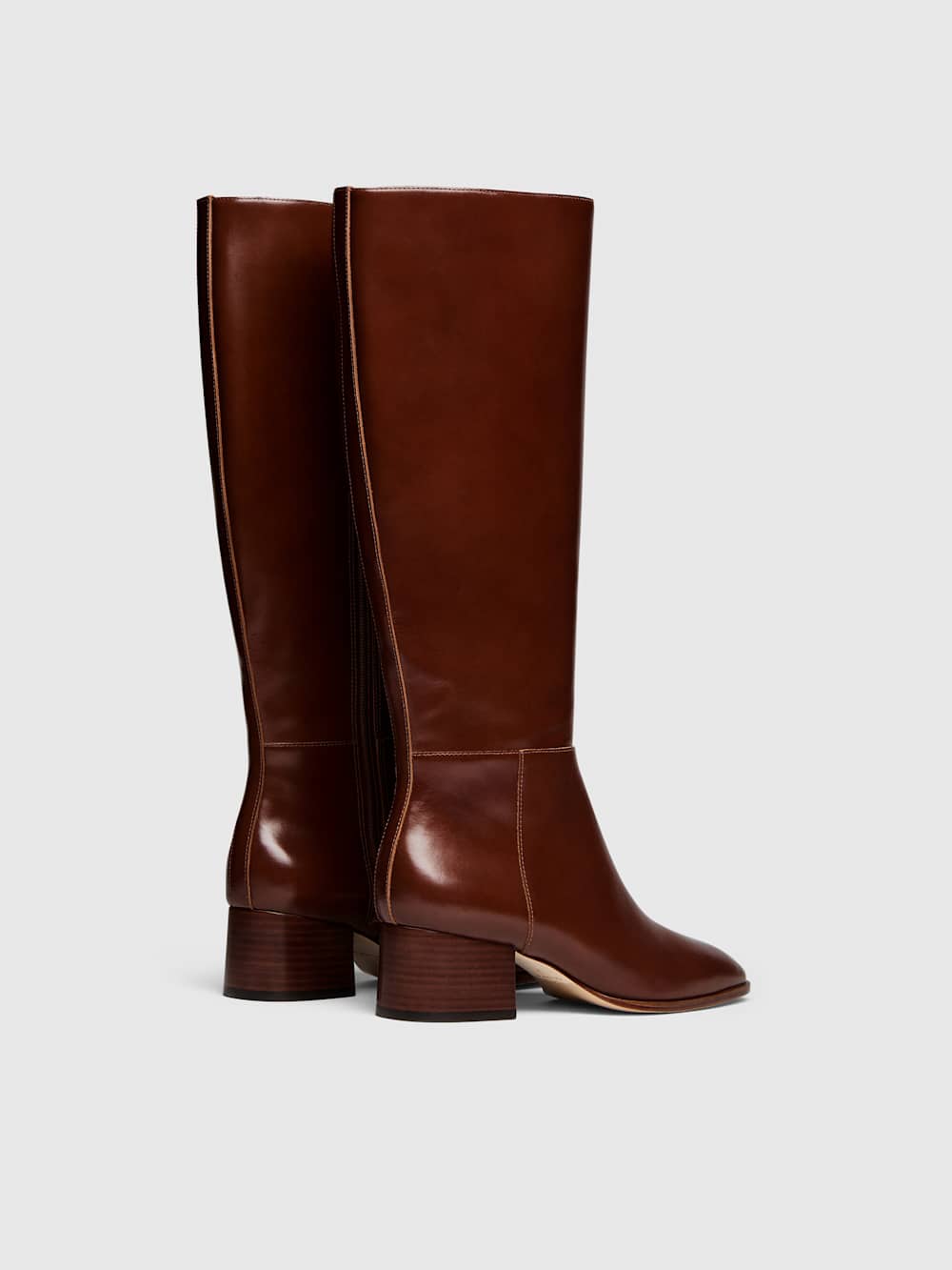 Gilly Knee Boot - Syrup Leather