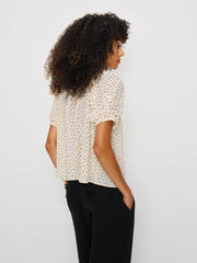 Calia Sheer Top - Salt And Pepper