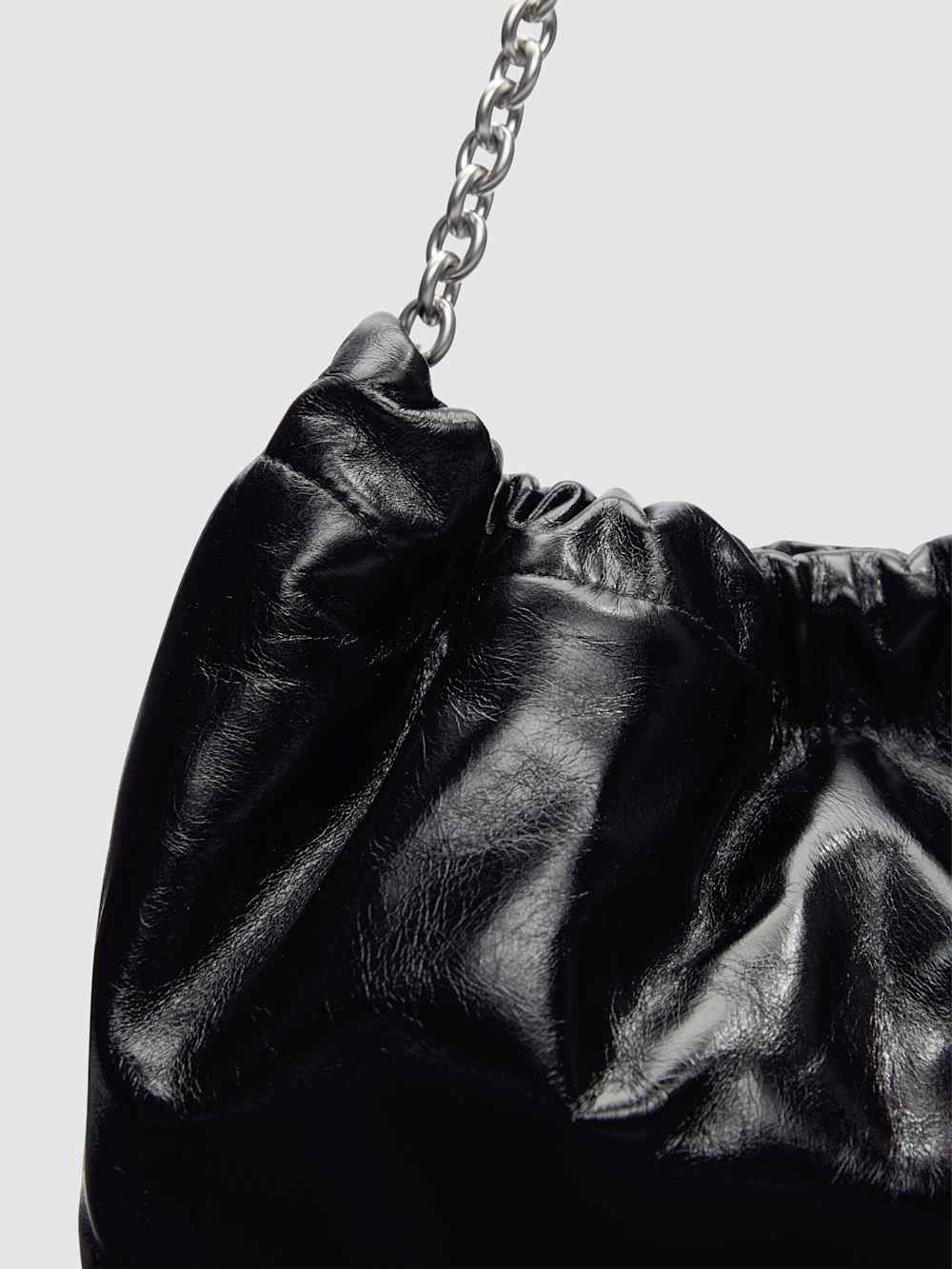 Dahlia Shoulder Bag - Black Leather