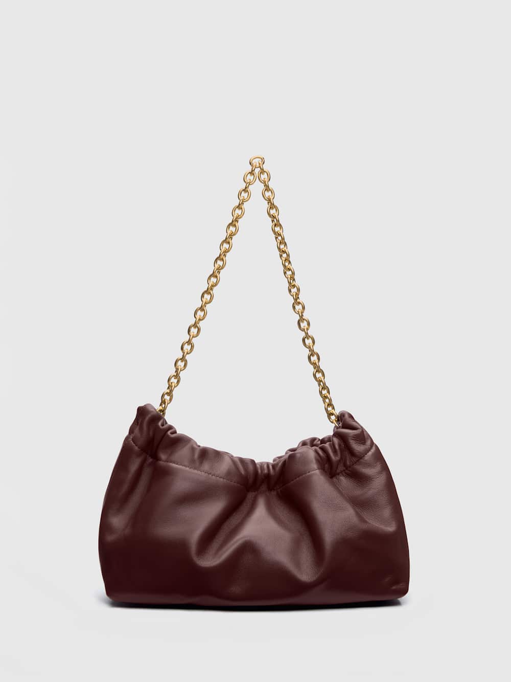 Dahlia Shoulder Bag - Rum Raisin Leather