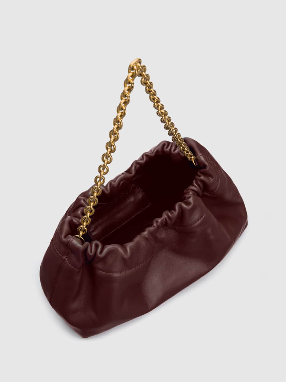 Dahlia Shoulder Bag - Rum Raisin Leather