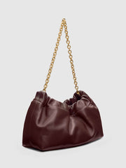 Dahlia Shoulder Bag - Rum Raisin Leather