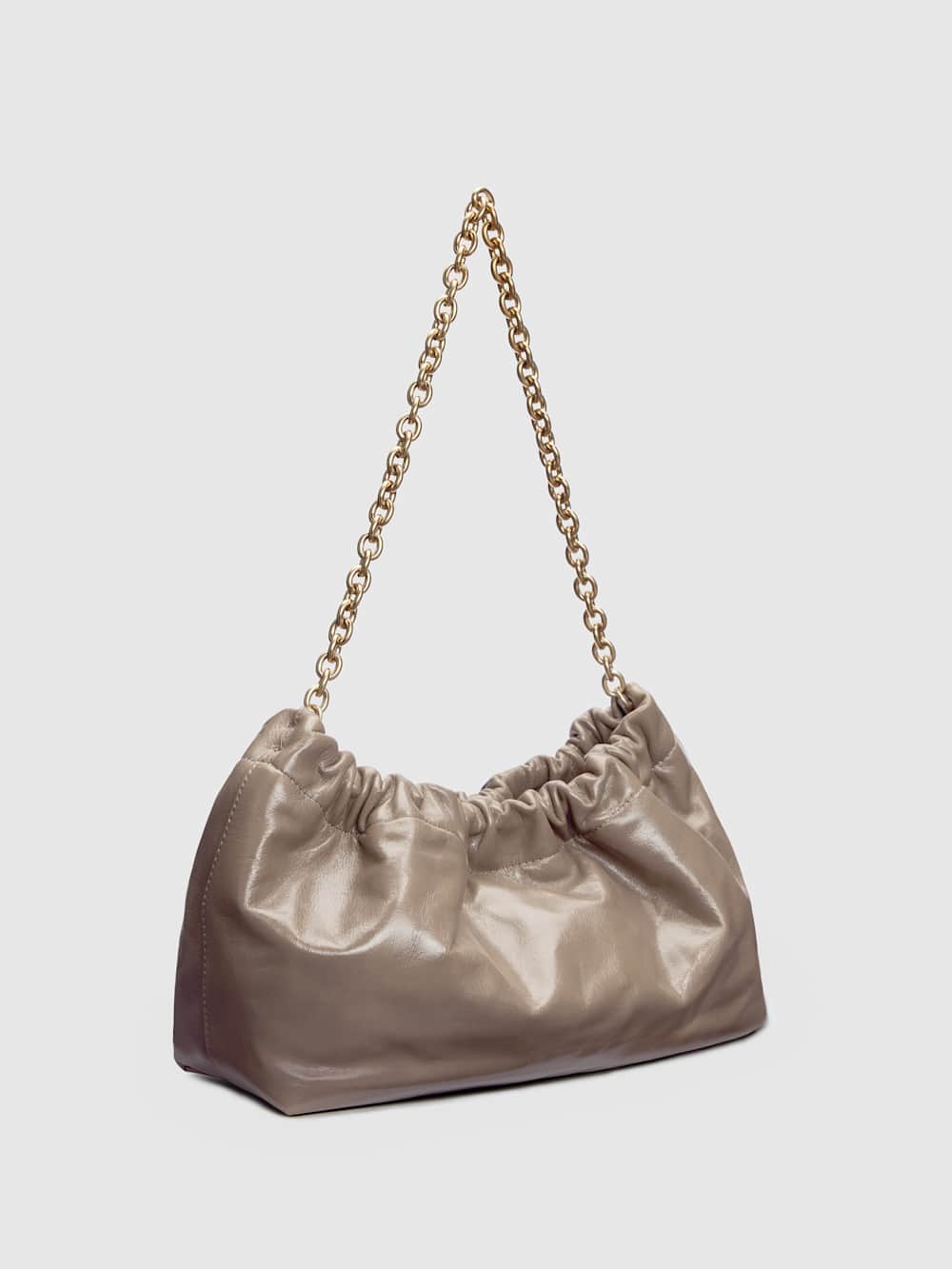 Dahlia Shoulder Bag - Taupe Leather