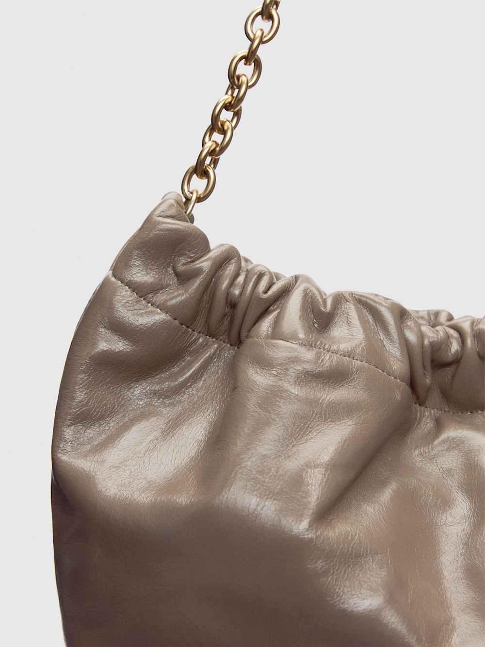 Dahlia Shoulder Bag - Taupe Leather