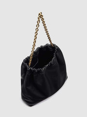 Dahlia Tote Bag - Black Leather