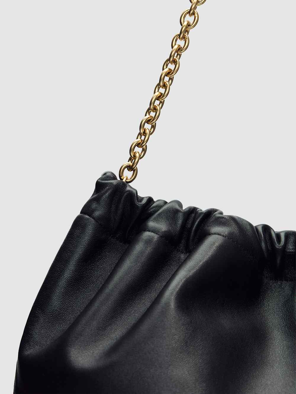 Dahlia Tote Bag - Black Leather