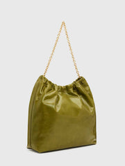 Dahlia Tote Bag - Apple Green Leather