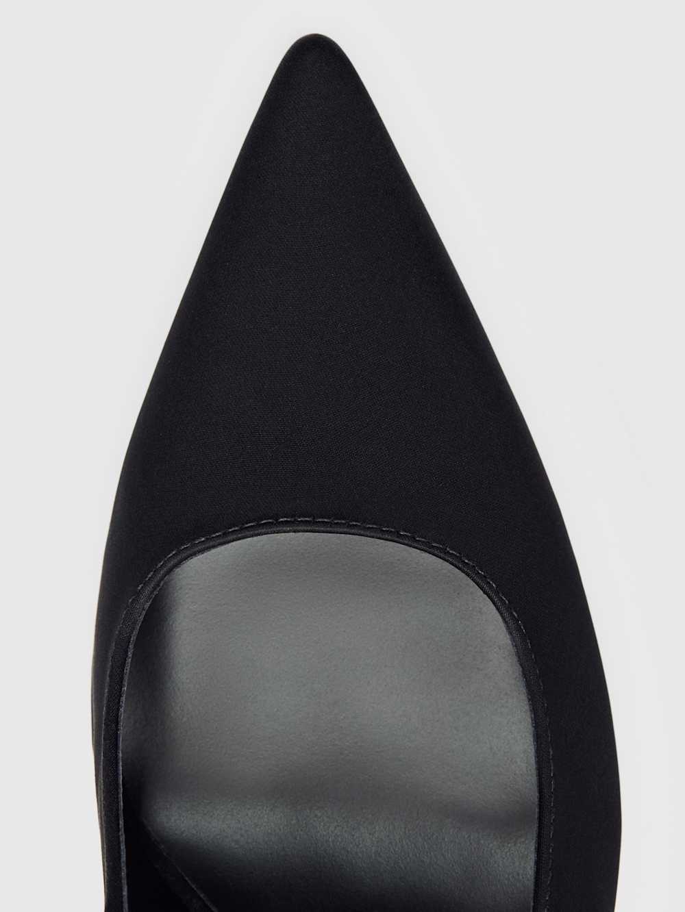 Joelle Heeled Pump - Black Satin