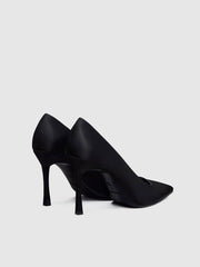 Joelle Heeled Pump - Black Satin