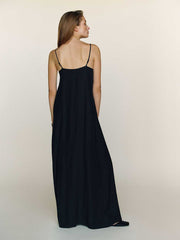 Glenna Silk Dress - Black