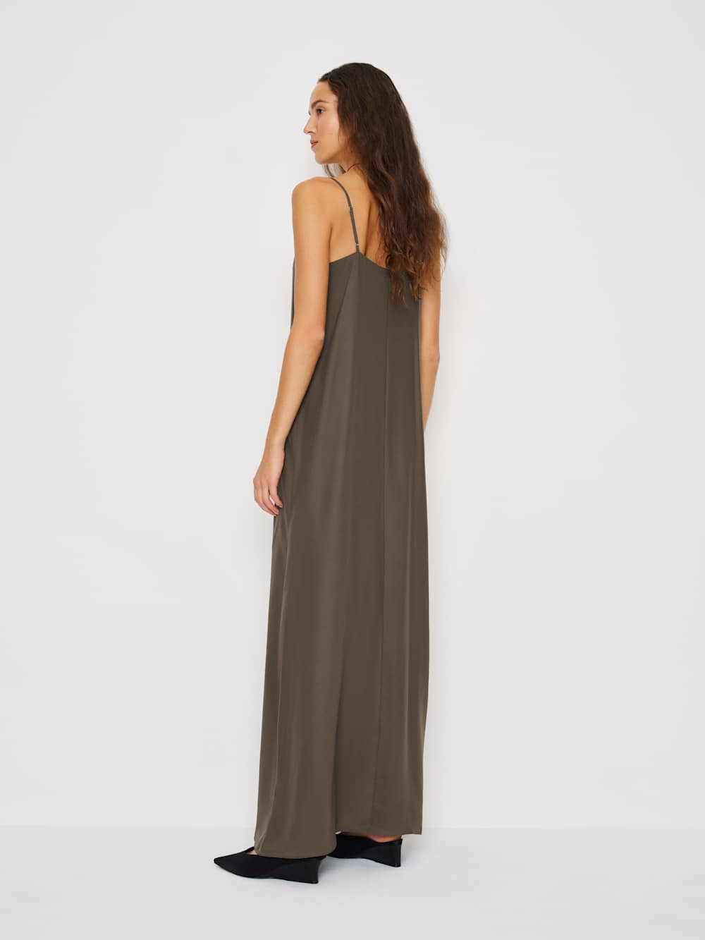 Glenna Silk Dress - Morel