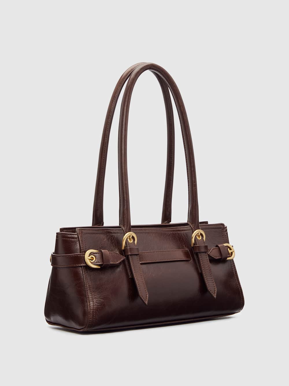 Beatrice Shoulder Bag - Chestnut Leather