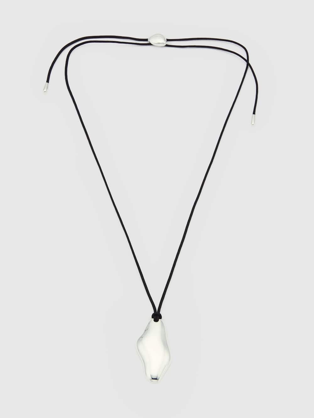 Carmel Necklace - Silver Black