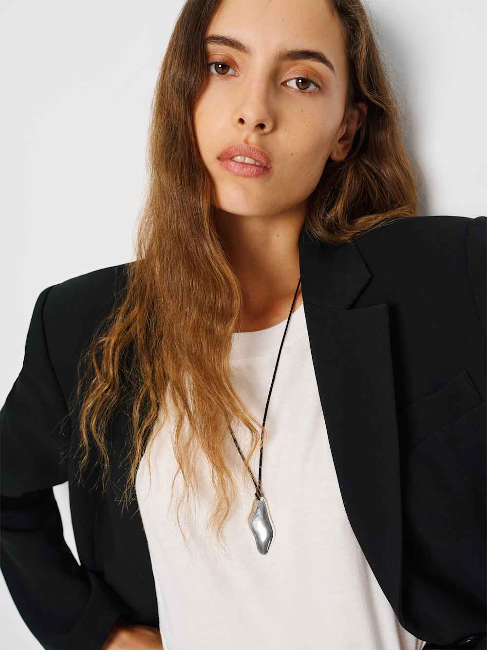 Carmel Necklace - Silver Black