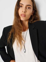 Carmel Necklace - Silver Black
