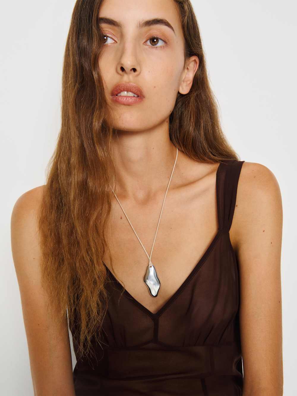 Carmel Necklace - Silver Ivory