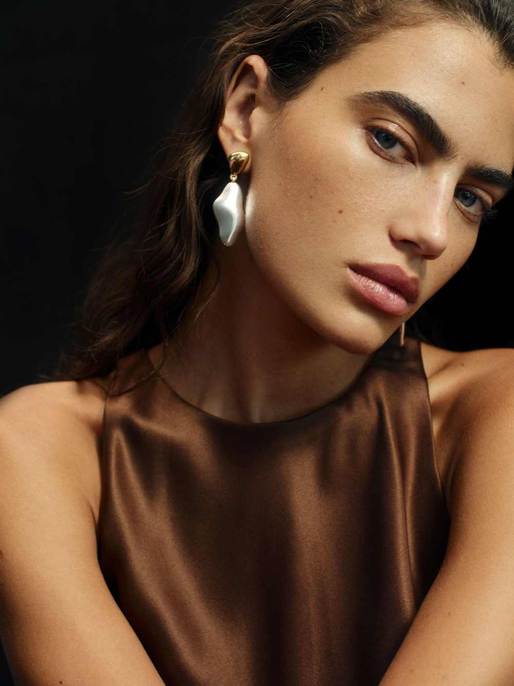 Carmel Drop Earrings - Gold Silver