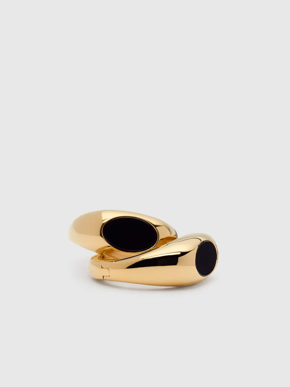 Mabel Earrings - Gold Onyx