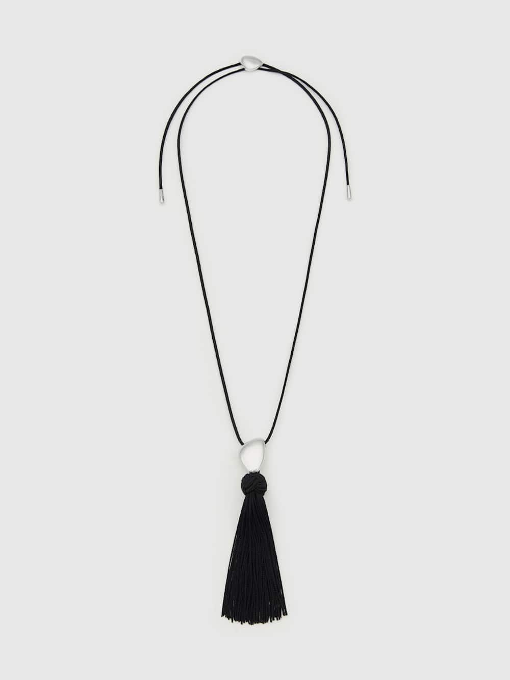 Dolores Tassel Necklace - Silver