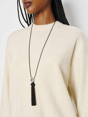 Dolores Tassel Necklace - Silver